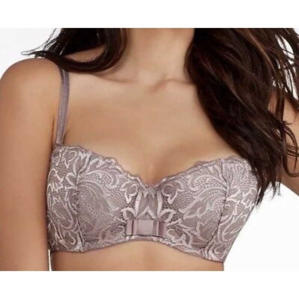NWOT Paramour 38D Sophia Contour Cut & Sewn Lace Bra 135021 Taupe #95509